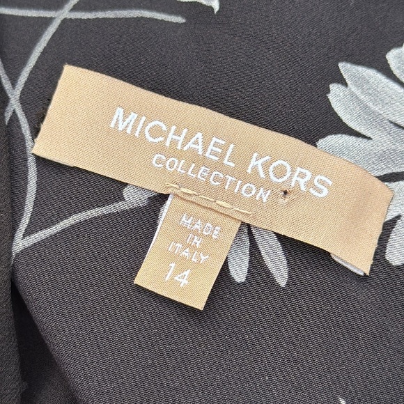 Michael Kors Collection Daisy Silk Crepe De Chine Dress, size 14 - Picture 9 of 10
